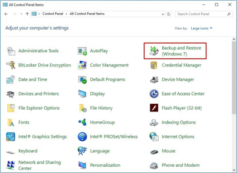 Musikwiederherstellung mit Windows Backup and Restore