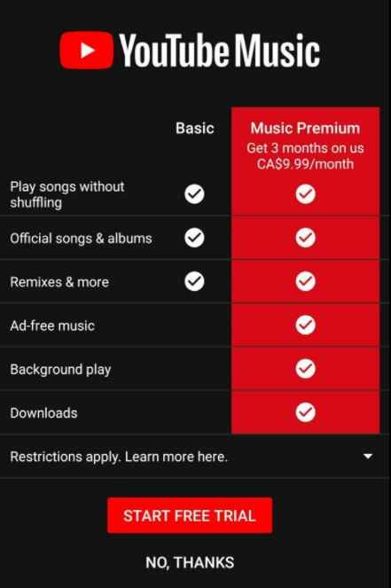 Überprüfung der Vorteile von Youtube Music Premium