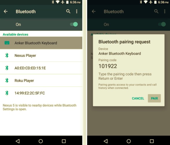 Übertragen Sie Fotos von Android auf Android mit Bluetooth