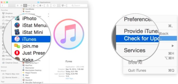 Aktualisieren Sie iTunes, um Musik mit dem iPhone zu synchronisieren
