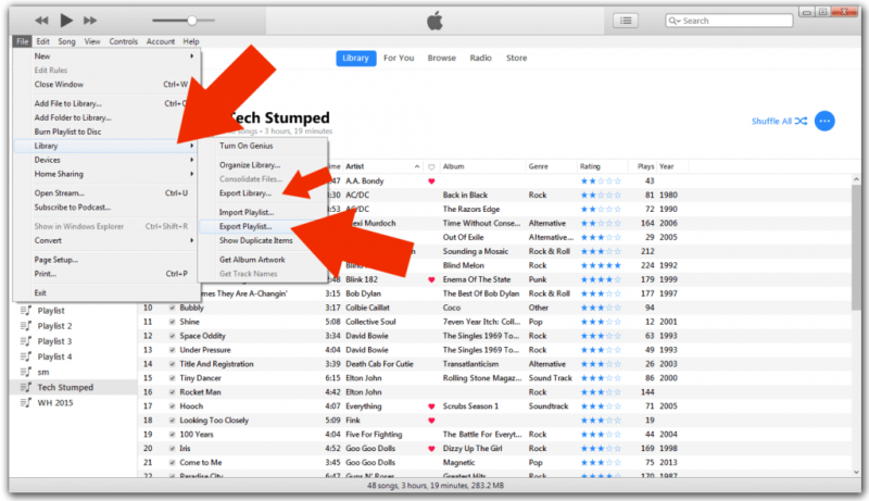 Playlist aus dem iTunes-Programm importieren