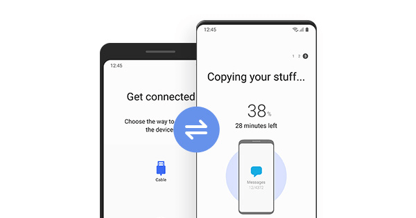 Übertragen Sie Daten mit der Samsung Smart Switch App