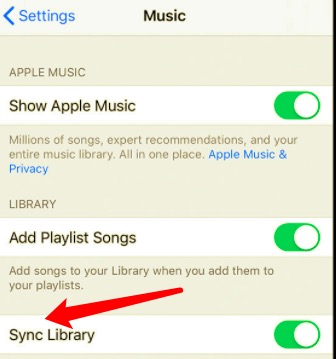 Bibliothek synchronisieren, um iPhone-Musik auf den Mac zu übertragen