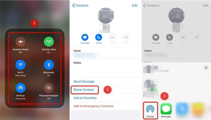 Übertragen Sie Kontakte von iPhone zu iPhone ohne iCloud mit AirDrop