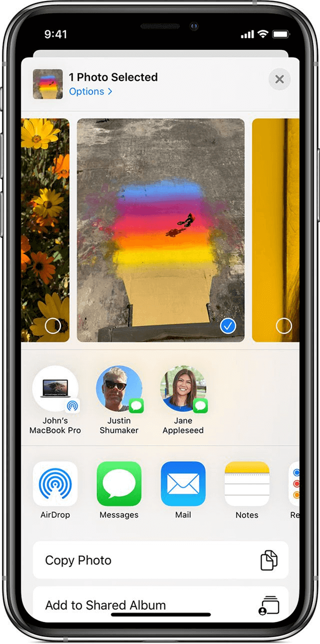 Übertragen Sie iPad-Fotos mit Airdrop auf das iPad