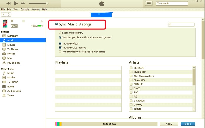 Übertragen Sie Musik vom iPhone auf das iPhone über den iTunes Store