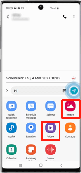 Übertragen Sie Daten von Samsung zu Samsung über die Nachrichten-App
