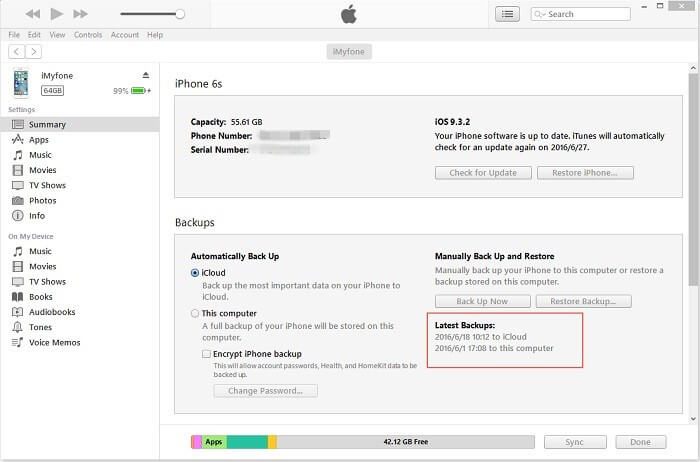 Neueste Iphone-Backups von Icloud
