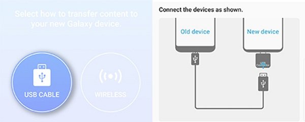 Verwenden Ihres USB-Kabels zum Übertragen Ihrer iPhone-Daten auf Ihr Samsung-Gerät