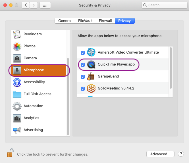 Aktivieren Sie das Mikrofon auf dem Mac, um das Problem zu beheben