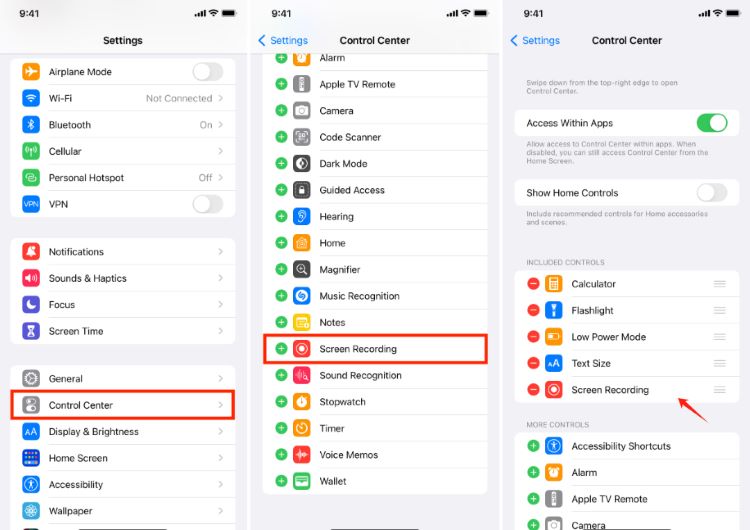 Nehmen Sie Netflix ohne schwarzen Bildschirm auf dem iPhone auf