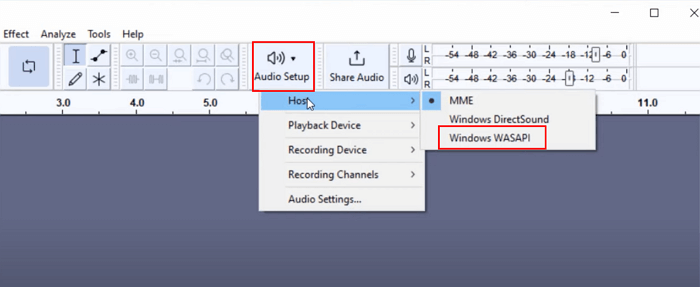 Aufnehmen von Desktop-Audio mit Audacity (System)
