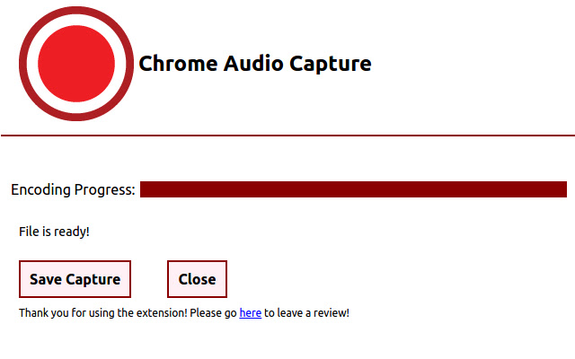 Über Chrome Audio Capture
