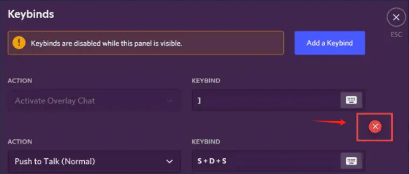 Löschen Sie benutzerdefinierte Tastenkombinationen, um Discord-Abstürze zu beheben