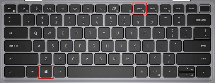 Screenshot von Dell mit Tastaturtasten