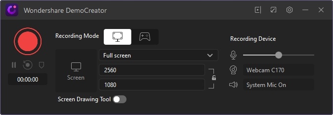 Wondershare DemoCreator für die Aufnahme von internem Audio