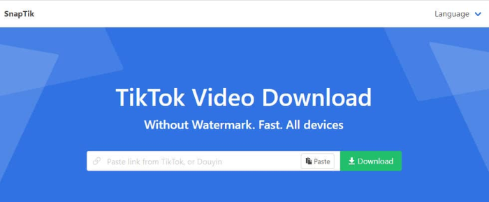 So speichern Sie TikTok ohne Wasserzeichen über Snaptik