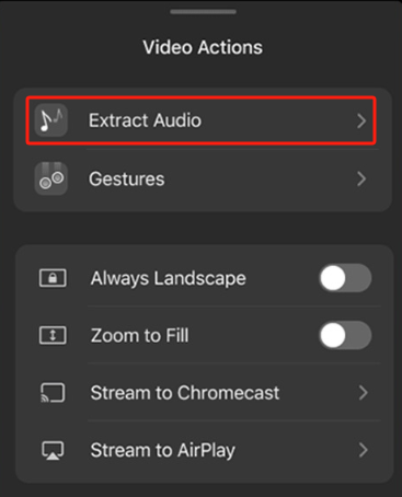 Extrahieren Sie mit Readdle Audio aus Videos auf iPhones