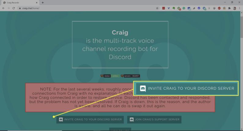 Aufnahme von Discord-Audio mit Craig (Computer)