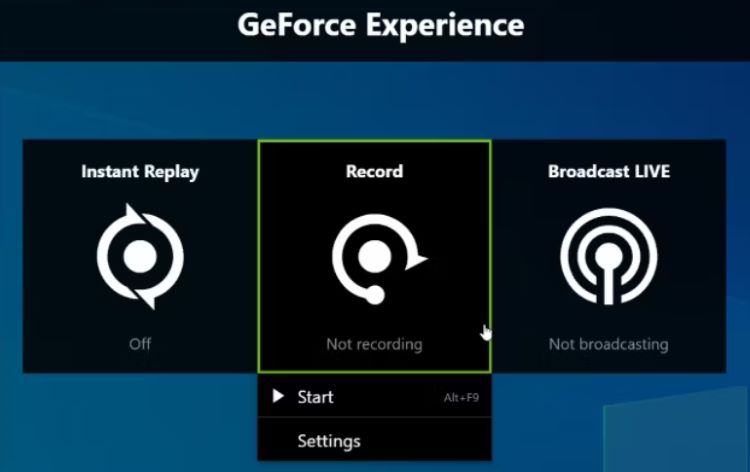 Nehmen Sie das Gameplay unter Windows 10 über NVIDIA auf
