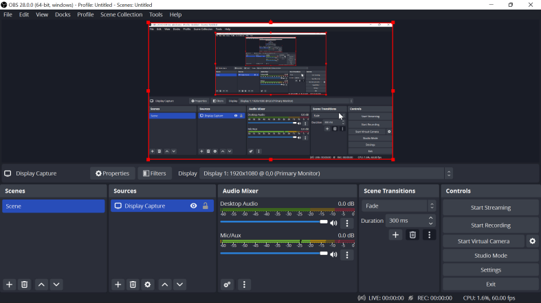 Bildschirmaufnahme unter Windows mit Audio mit OBS Studio