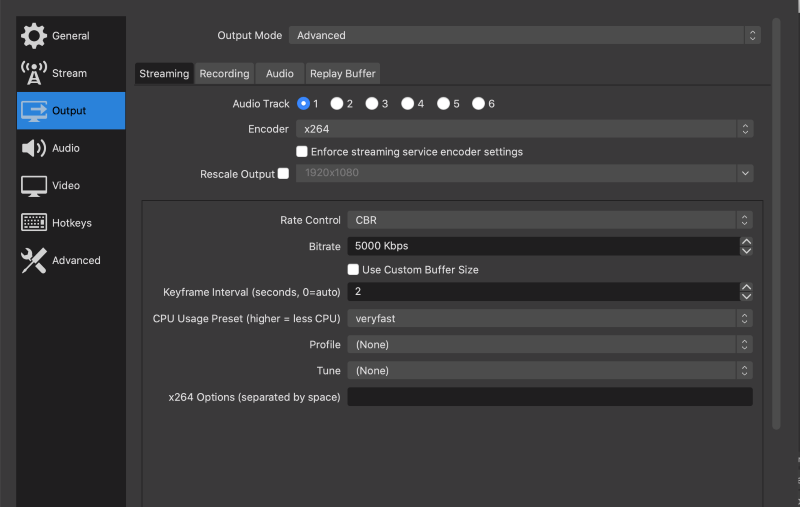 Separate Audiospuren mit OBS
