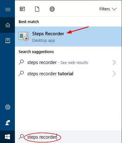 Greifen Sie auf Windows Steps Recorder zu und nutzen Sie es