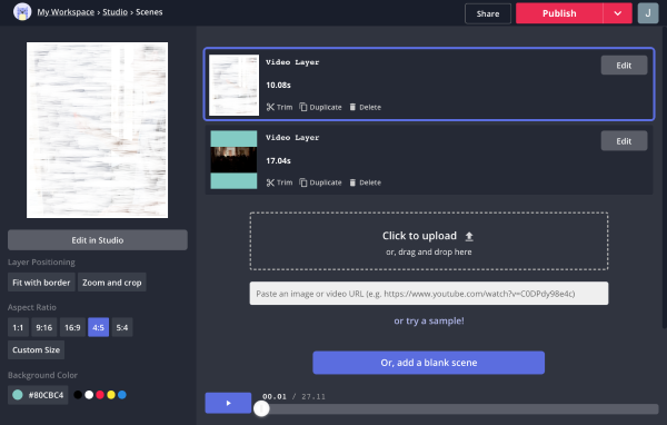 Mit Kapwing Ihren eigenen Sound zu TikTok-Videos hinzufügen