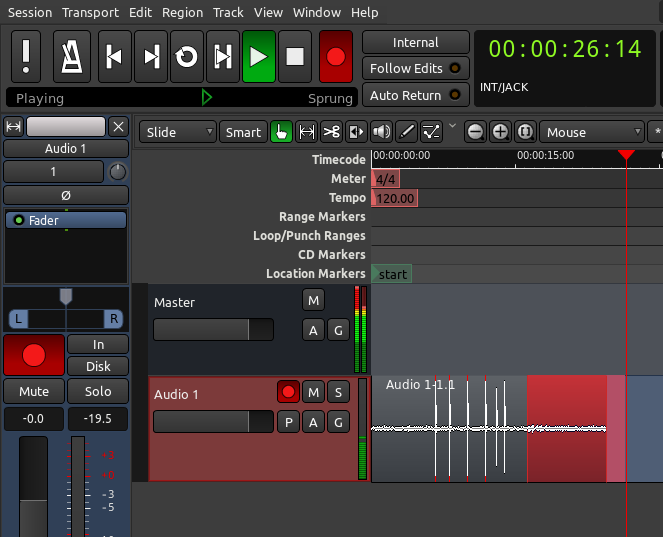 Ardour Audio-Aufnahmetool für Mac