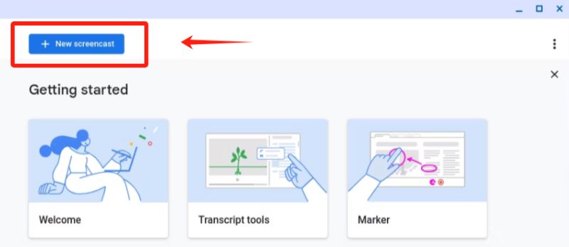 So zeichnen Sie mit Screencast den Bildschirm eines Chromebooks auf
