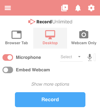Screencastify für die Audioaufnahme in Chrome