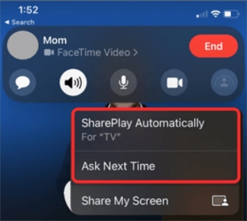 Sehen Sie sich Streaming-Videos während Facetime-Anrufen an
