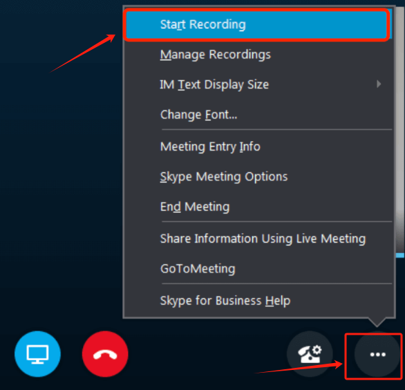 Beginnen Sie mit der Aufzeichnung von Skype-Anrufen