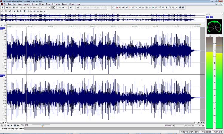 Sprachaufnahme auf Sound Forge