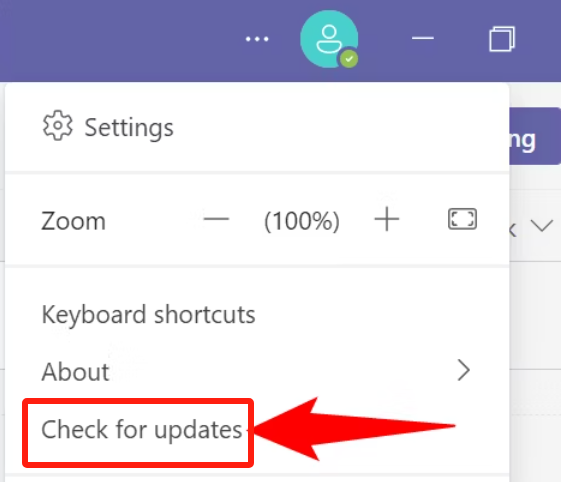 Aktualisieren Sie Microsoft Teams, um das ausgegraute Problem zu beheben