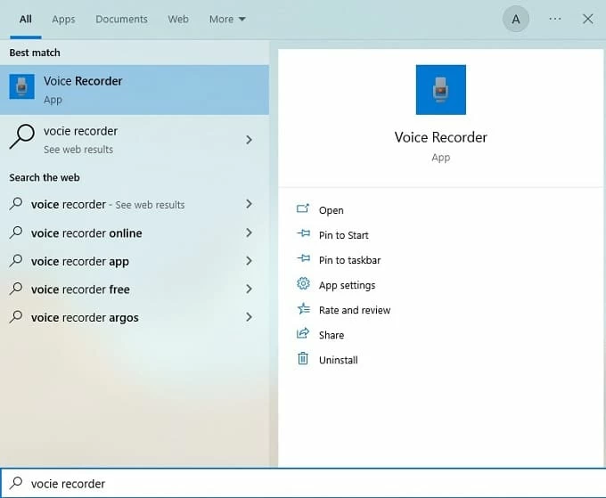 Nehmen Sie Musik über den Windows Voice Recorder auf einem Laptop auf