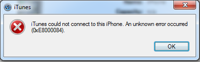 iTunes konnte keine Verbindung zu diesem iPhone herstellen ... (0xE80000A)