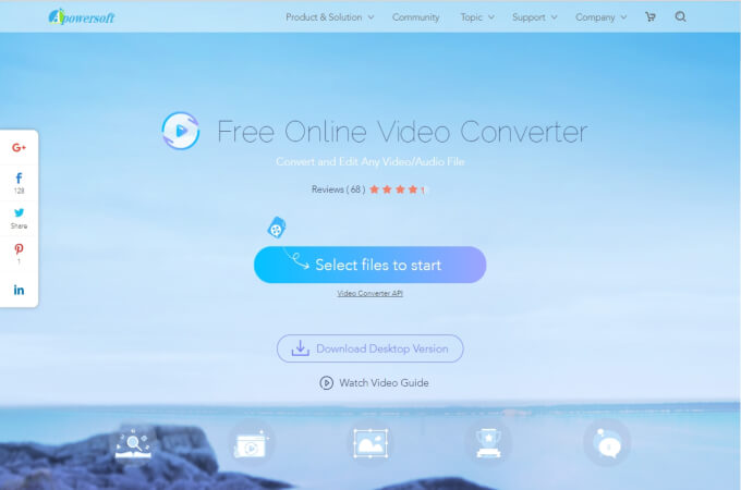 Verwenden Sie APowersoft Online Video Converter, um 4K in 1080P zu konvertieren