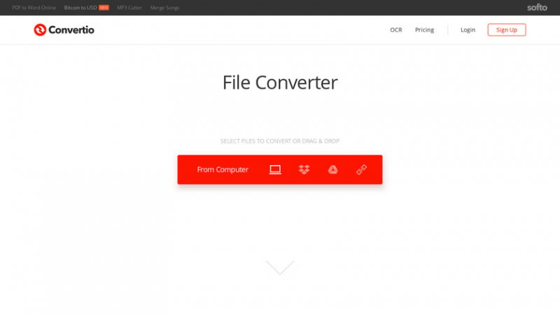 Online-Tool zum Konvertieren von FLAC in MP3: Convertio