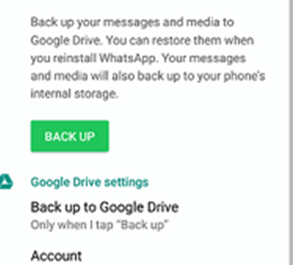 Speichern Sie eine WhatsApp-Konversation in Google Drive