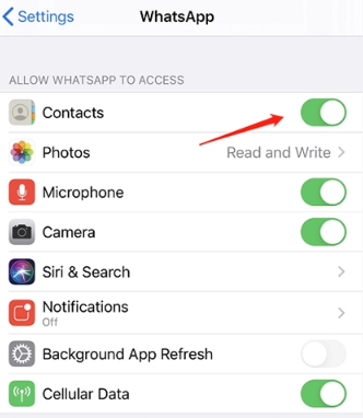 Erlauben Sie WhatsApp alle Berechtigungen, um zu beheben, dass WhatsApp-Kontakte keine Namen anzeigen
