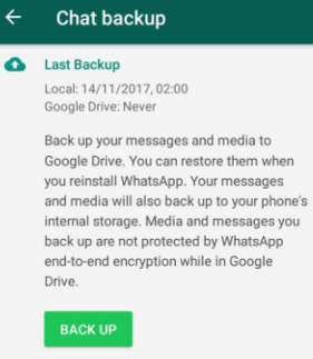 Stellen Sie gelöschte WhatsApp-Medien vom iPhone mithilfe der WhatsApp-Backup-Funktion wieder her