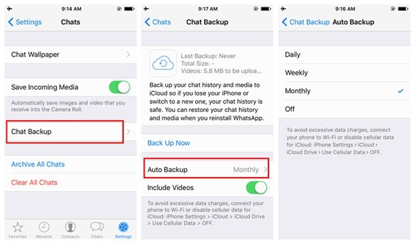 Lesen Sie gelöschte iPhone-Nachrichten mithilfe von Backups von Messaging-Apps