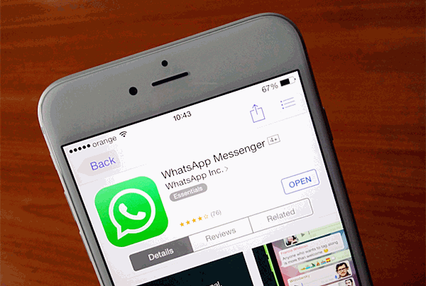 Aktualisieren Sie Whatsapp auf dem iPhone