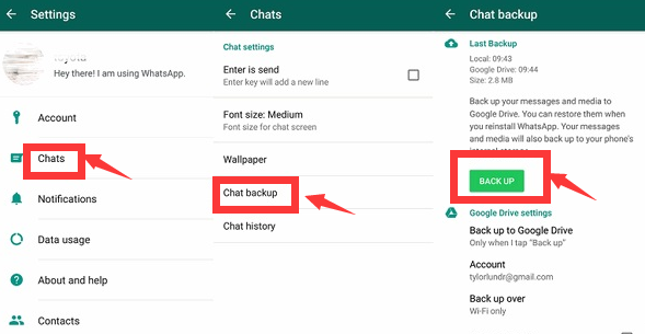 So sichern Sie WhatsApp-Gespräche