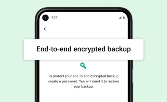 Ende-zu-Ende verschlüsselte Backup-WhatsApp-Daten