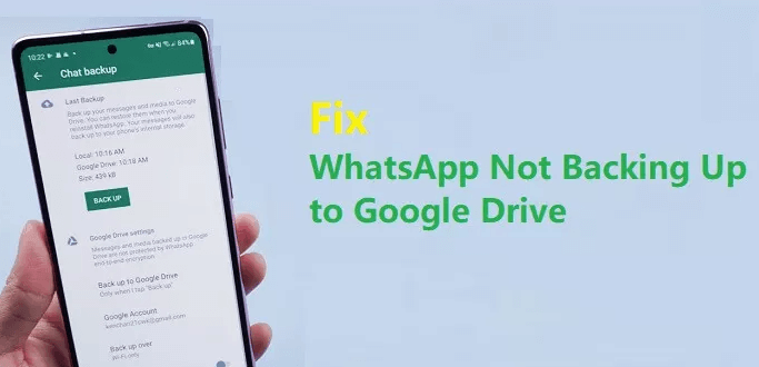 WhatsApp Google Drive-Sicherung funktioniert nicht
