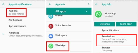 Wichtige Berechtigungen für WhatsApp zulassen