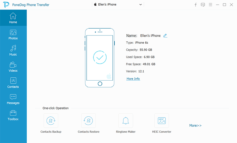 Starten Sie FoneDog Phone Transfer und verbinden Sie Android Phone mit einem USB-Kabel